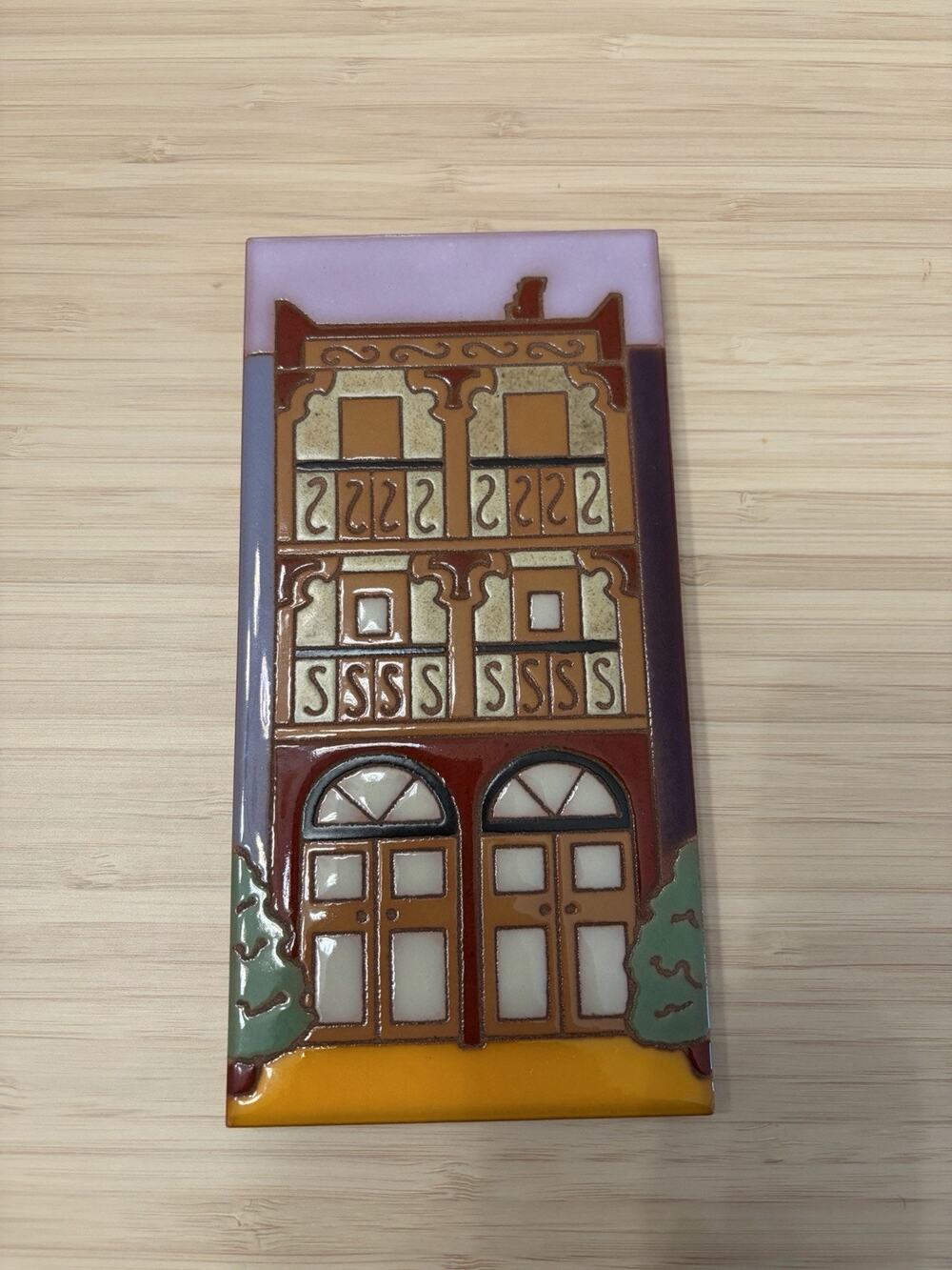 Arius Tile Company Vintage Hand Painted French Quarter Townhouse New Orleans